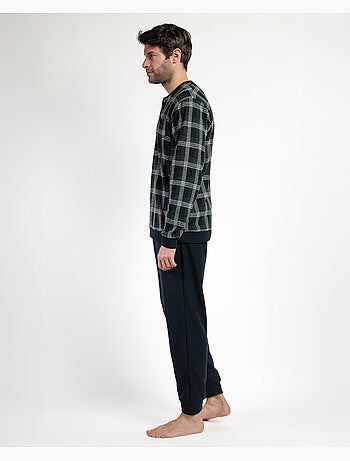 Pigiama a maniche lunghe con patta color smeraldo da uomo ADMAS MAGNIFIC