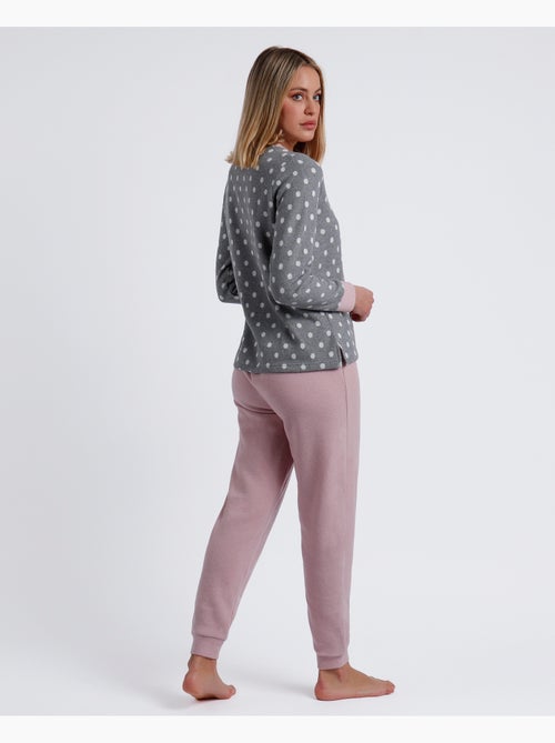 Pigiama a maniche lunghe con pois dolci da donna ADMAS A - Kiabi Pigiama a maniche lunghe con pois dolci da donna ADMAS A - Kiabi