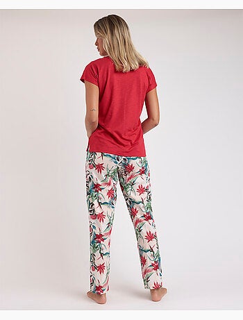 Pigiama a maniche lunghe con spirito tropicale da donna ADMAS GARDEN