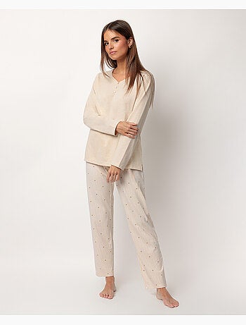 Pigiama a maniche lunghe con stelle e righe da donna ADMAS CLASSIC