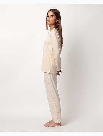 Pigiama a maniche lunghe con stelle e righe da donna ADMAS CLASSIC
