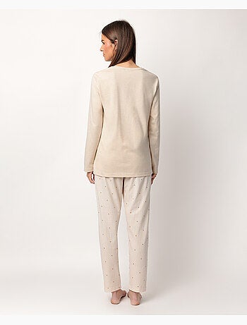 Pigiama a maniche lunghe con stelle e righe da donna ADMAS CLASSIC