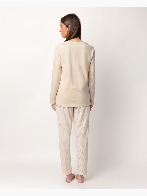 Pigiama a maniche lunghe con stelle e righe da donna ADMAS CLASSIC - Kiabi Pigiama a maniche lunghe con stelle e righe da donna ADMAS CLASSIC - Kiabi