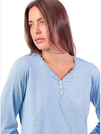 Pigiama a maniche lunghe con stelle e righe da donna ADMAS CLASSIC