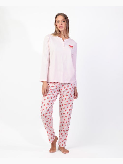 Pigiama a maniche lunghe da donna ADMAS Anguria - Kiabi Pigiama a maniche lunghe da donna ADMAS Anguria - Kiabi