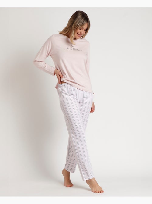 Pigiama a maniche lunghe da donna ADMAS CLASSIC Magic Time - Kiabi Pigiama a maniche lunghe da donna ADMAS CLASSIC Magic Time - Kiabi