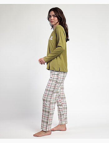 Pigiama a maniche lunghe da donna ADMAS Smile Everyday con patta