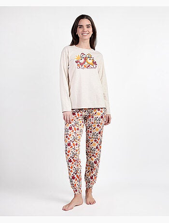 Pigiama a maniche lunghe da donna DISNEY Chip N'Dale