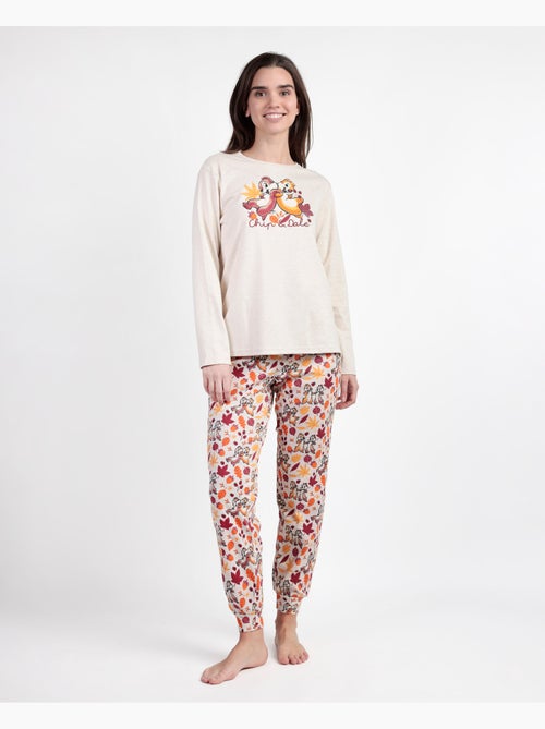 Pigiama a maniche lunghe da donna DISNEY Chip N'Dale - Kiabi Pigiama a maniche lunghe da donna DISNEY Chip N'Dale - Kiabi