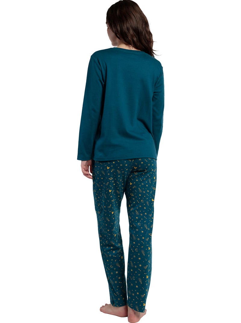 Pigiama a maniche lunghe da donna DISNEY Cosmic Wheel Blu - Kiabi