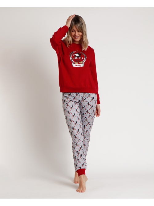 Pigiama a maniche lunghe da donna DISNEY King Mickey - Kiabi Pigiama a maniche lunghe da donna DISNEY King Mickey - Kiabi