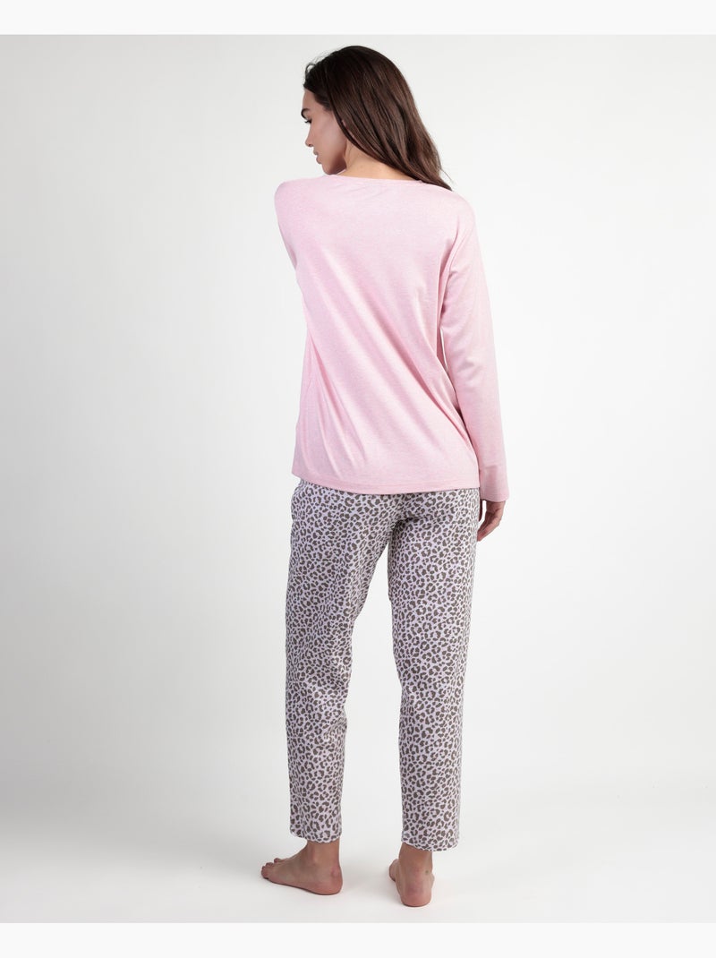 Pigiama a maniche lunghe da donna DISNEY Minnie Skin Rosa - Kiabi