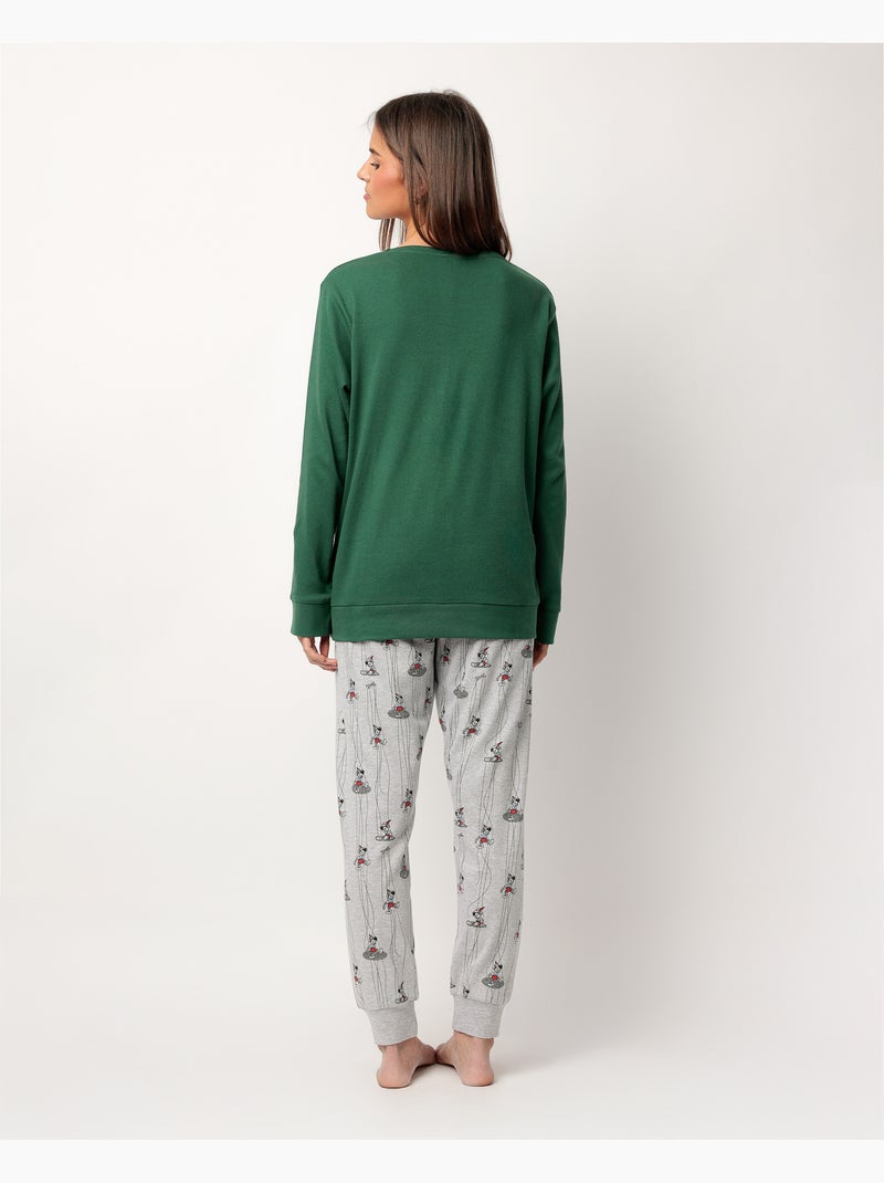 Pigiama a maniche lunghe da donna DISNEY Puppet Boy Verde - Kiabi