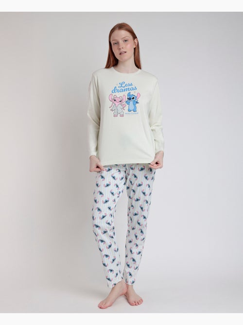 Pigiama a maniche lunghe da donna DISNEY Stitch - Kiabi Pigiama a maniche lunghe da donna DISNEY Stitch - Kiabi