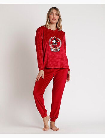 Pigiama a maniche lunghe da donna DISNEY Velvet King Mickey
