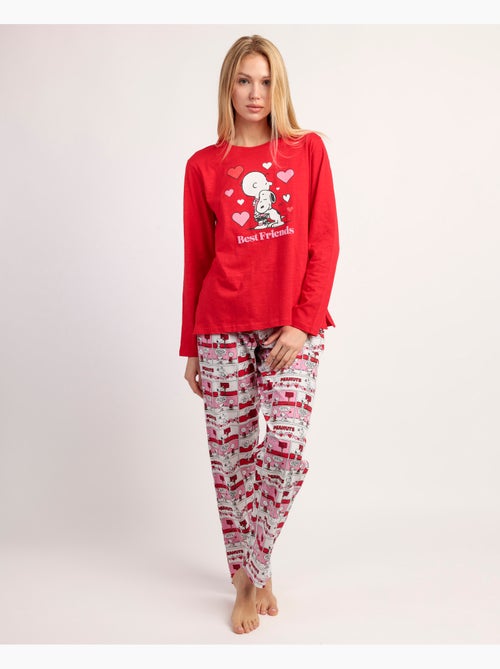 Pigiama a maniche lunghe da donna PEANUTS Love Valentines - Kiabi Pigiama a maniche lunghe da donna PEANUTS Love Valentines - Kiabi