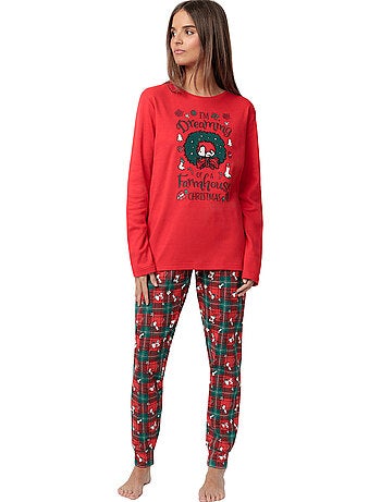 Pigiama a maniche lunghe da donna PEANUTS Renna Crossing