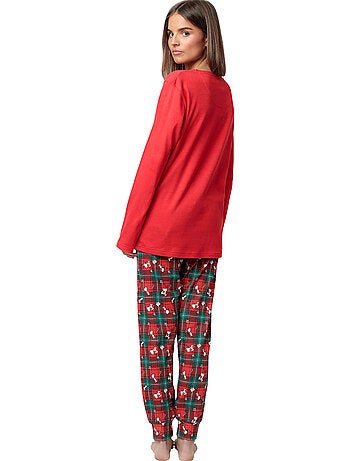 Pigiama a maniche lunghe da donna PEANUTS Renna Crossing