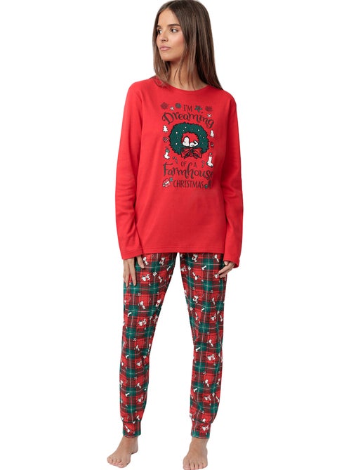 Pigiama a maniche lunghe da donna PEANUTS Renna Crossing - Kiabi Pigiama a maniche lunghe da donna PEANUTS Renna Crossing - Kiabi