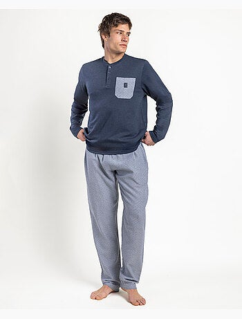 Pigiama a maniche lunghe da uomo ADMAS CLASSIC color pietra