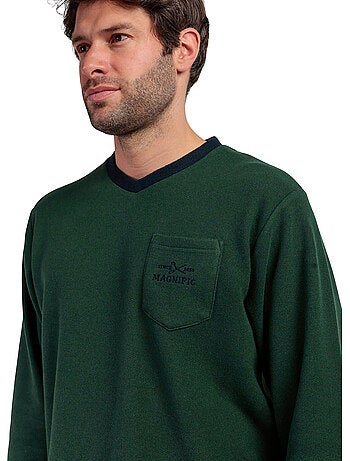 Pigiama a maniche lunghe da uomo ADMAS MAGNIFIC Emerald Peak