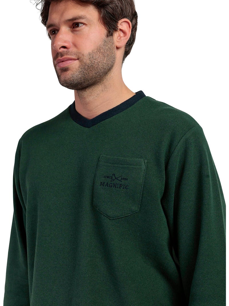 Pigiama a maniche lunghe da uomo ADMAS MAGNIFIC Emerald Peak Verde - Kiabi