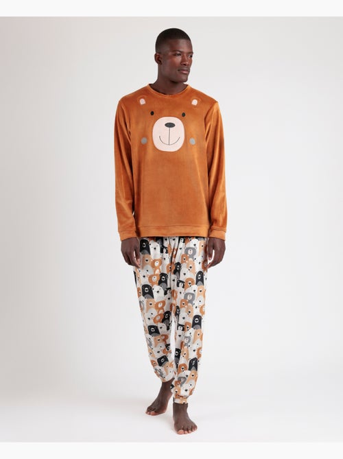 Pigiama a maniche lunghe da uomo ADMAS Velvet Family Bear - Kiabi Pigiama a maniche lunghe da uomo ADMAS Velvet Family Bear - Kiabi