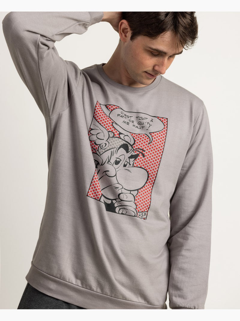 Pigiama a maniche lunghe da uomo ASTERIX Asterix Dots Grigio - Kiabi
