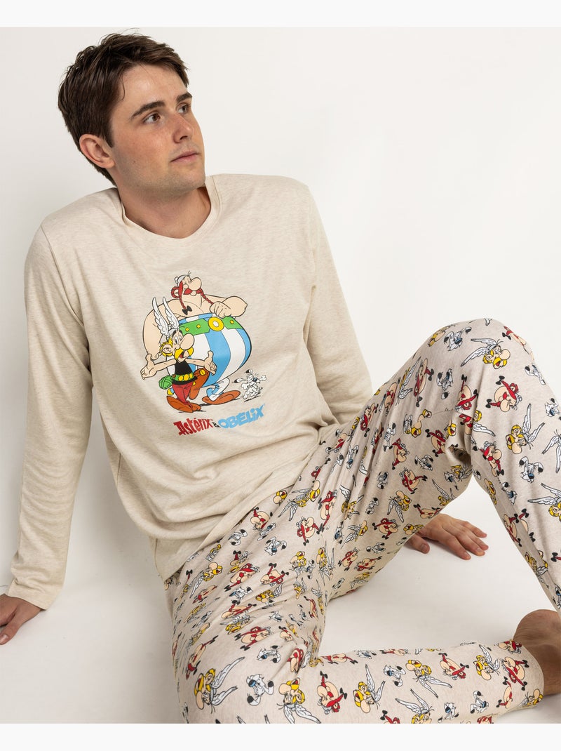 Pigiama a maniche lunghe da uomo ASTERIX Beige - Kiabi