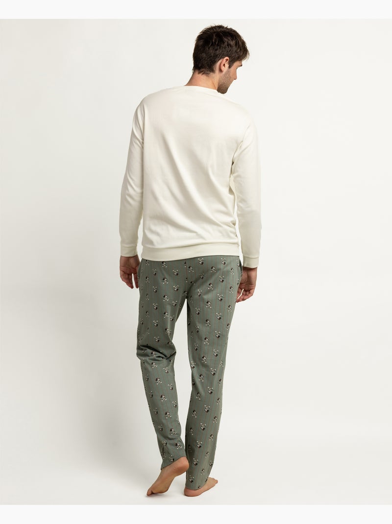 Pigiama a maniche lunghe da uomo Disney Daily Habits Grigio chiaro - Kiabi