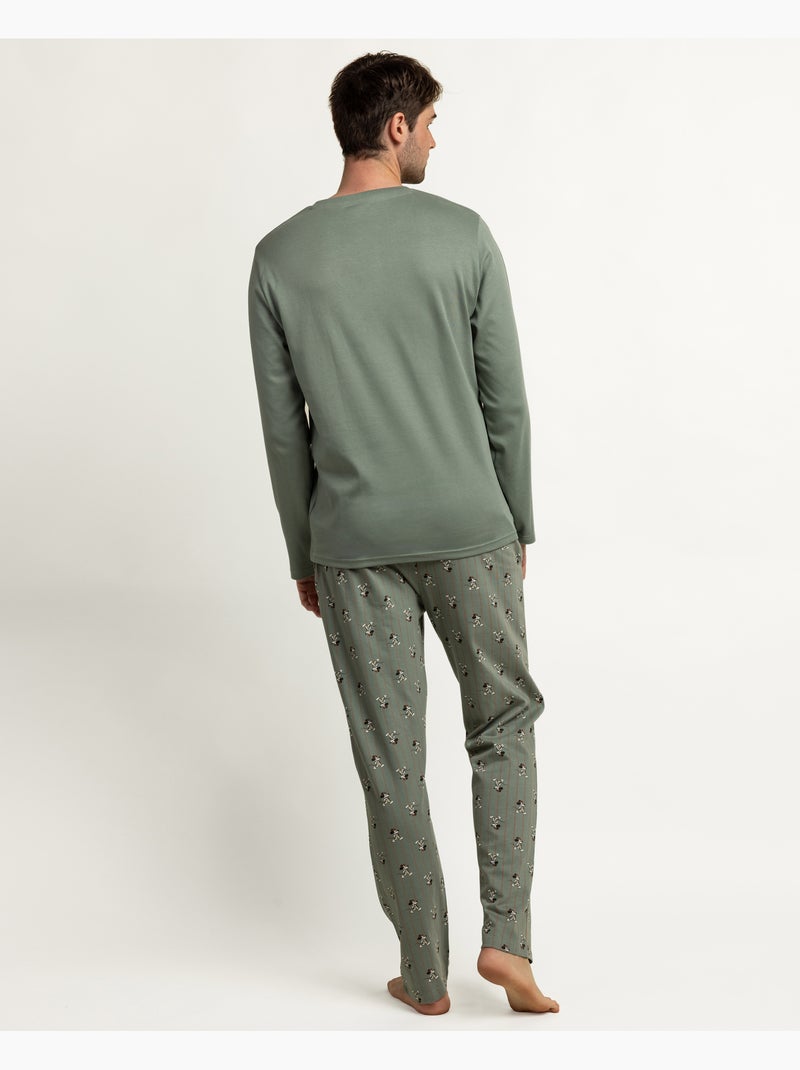 Pigiama a maniche lunghe da uomo disney daily habits Verde - Kiabi