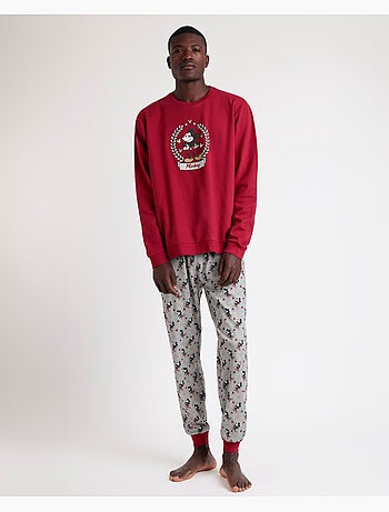 Pigiama a maniche lunghe da uomo DISNEY King Mickey