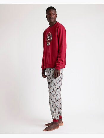 Pigiama a maniche lunghe da uomo DISNEY King Mickey