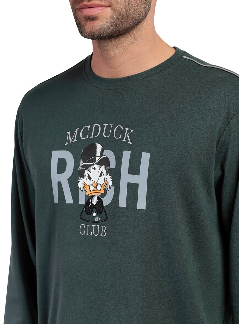 Pigiama a maniche lunghe da uomo DISNEY McDuck Verde - Kiabi