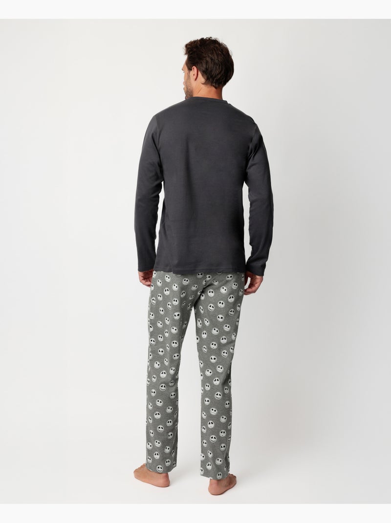 Pigiama a maniche lunghe da uomo DISNEY Nightmare Grigio scuro - Kiabi