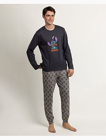 Pigiama a maniche lunghe da uomo DISNEY Stitch Arcade