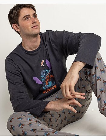 Pigiama a maniche lunghe da uomo DISNEY Stitch Arcade