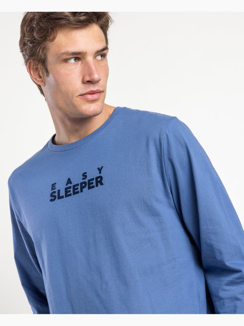 Pigiama a maniche lunghe da uomo easy sleeper stay at home - Kiabi