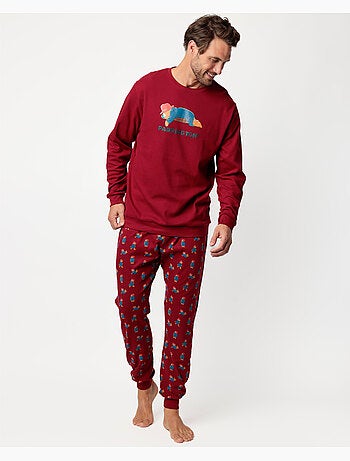 Pigiama a maniche lunghe da uomo PADDINGTON Garnet