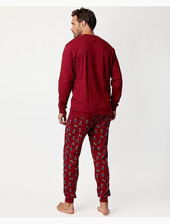 Pigiama a maniche lunghe da uomo PADDINGTON Garnet