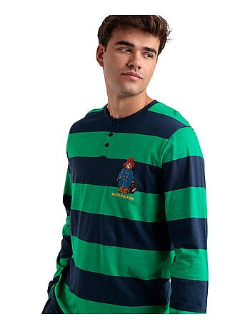 Pigiama a maniche lunghe da uomo PADDINGTON Rugby Paws