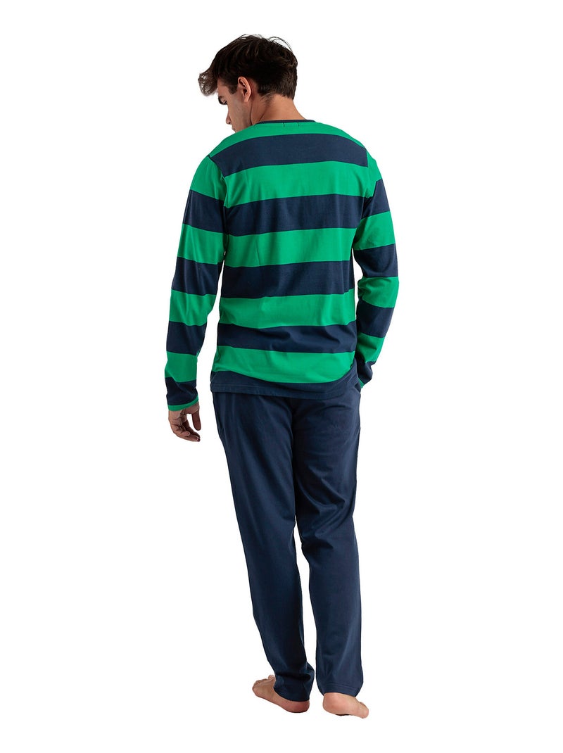 Pigiama a maniche lunghe da uomo PADDINGTON Rugby Paws Blu marino - Kiabi