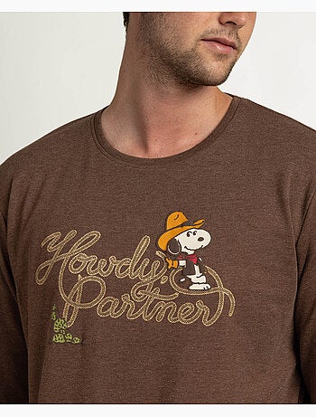 Pigiama a maniche lunghe da uomo PEANUTS Country Club