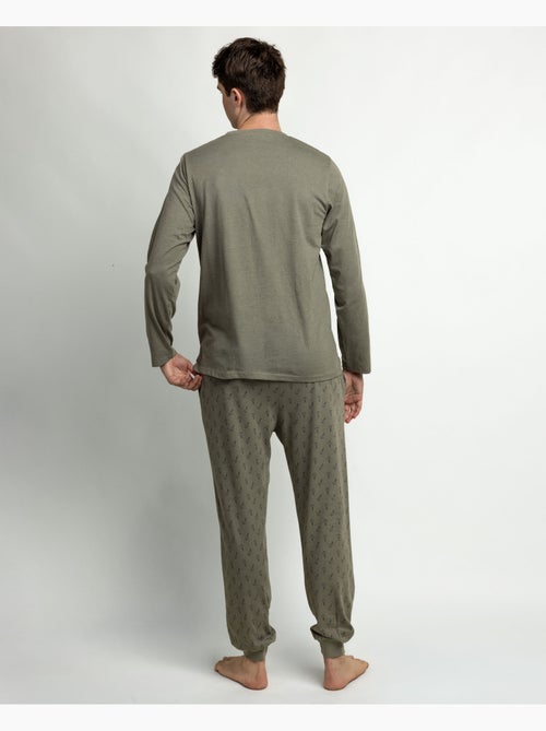 Pigiama a maniche lunghe da uomo STAY AT HOME Keys - Kiabi Pigiama a maniche lunghe da uomo STAY AT HOME Keys - Kiabi