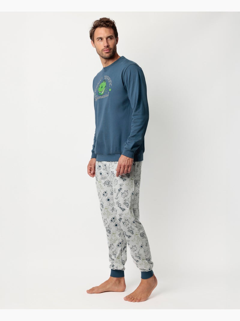Pigiama a maniche lunghe da uomo TOY STORY Totally Terrific Blu denim - Kiabi