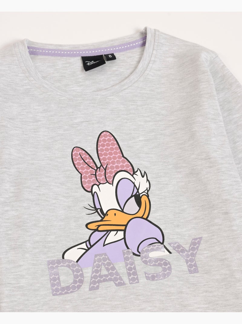 Pigiama a maniche lunghe Daisy Sweet per bambine DISNEY Grigio melangiato - Kiabi