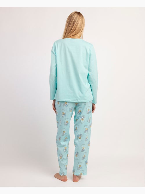 Pigiama a maniche lunghe Disney Alice blu da donna - Kiabi Pigiama a maniche lunghe Disney Alice blu da donna - Kiabi