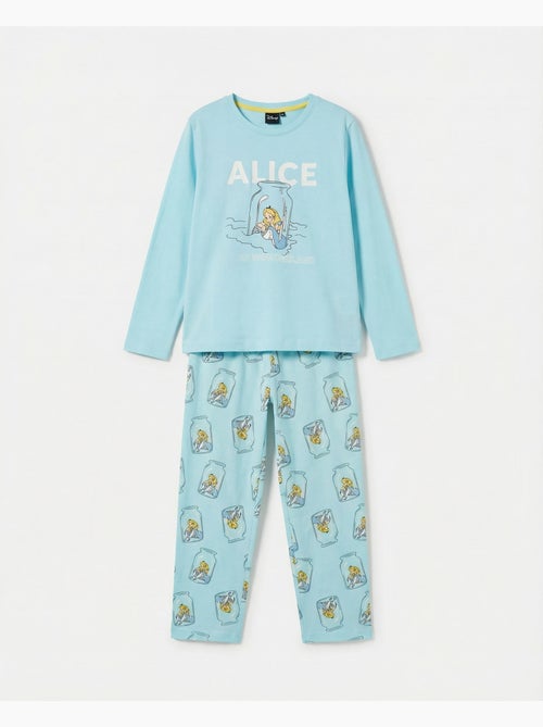 Pigiama a maniche lunghe Disney Blue Alice per bambine - Kiabi Pigiama a maniche lunghe Disney Blue Alice per bambine - Kiabi