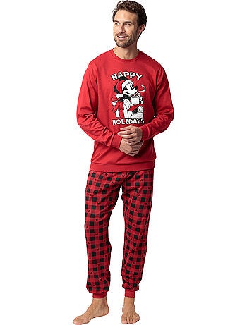 Pigiama a maniche lunghe Disney da uomo con Topolino e le sue feste