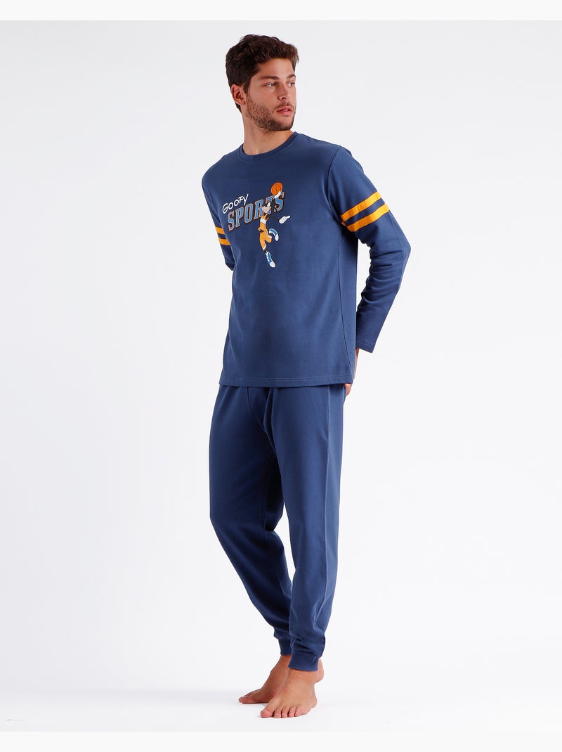 Pigiama a maniche lunghe Disney Goofy Stories da uomo Blu denim - Kiabi